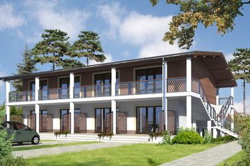  Projekt pensjonatu Buk DCPS04 (WOB1123) - projekt pensjonatu z pełnym piętrem - Zdjęcie 1