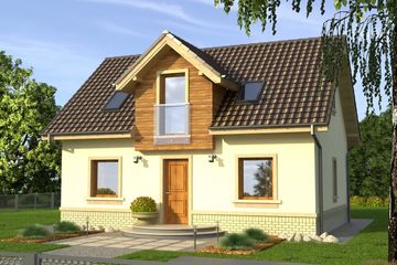  Projekt domu Adept (WRN1160) - projekt domu parterowego z poddaszem - Zdjęcie 1
