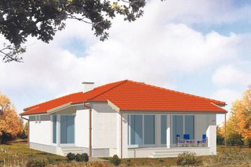  Projekt domu Bravo (KSA1241) - projekt domu parterowego - Zdjęcie 1