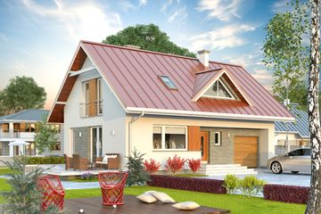  Projekt domu Jagoda 2 NF40 (BSA1881) - projekt domu parterowego z poddaszem - Zdjęcie 1