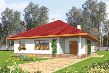  Projekt domu Suzi (WRC1197) - projekt domu parterowego - Zdjęcie 1