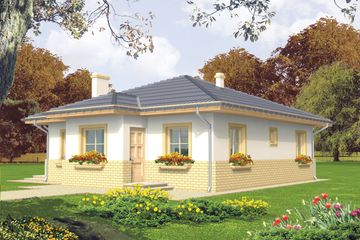  Projekt domu Nora (WRC1049) - projekt domu parterowego - Zdjęcie 1