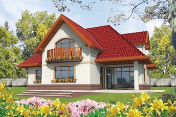  Projekt domu Ofelia G1 (WRC1050) - projekt domu parterowego z poddaszem - Zdjęcie 1