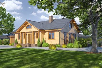  Projekt domu Chmielów 2 dwsg (KRP1492) - projekt domu parterowego - Zdjęcie 1