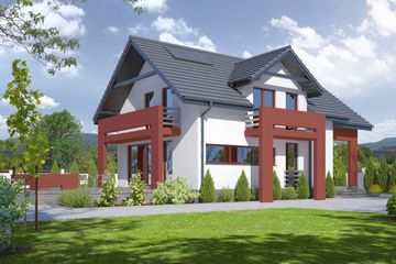  Projekt domu Oleśnica 32 (KRP1499) - projekt domu parterowego z poddaszem - Zdjęcie 1