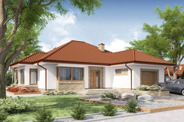  Projekt domu Kasandra (WRW1101) - projekt domu parterowego - Zdjęcie 1