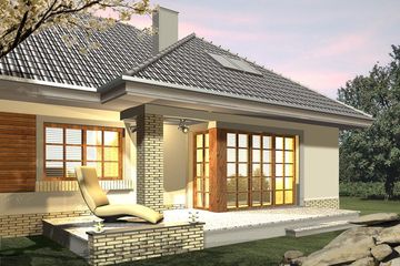  Projekt domu Amalfi (WRN1171) - projekt domu parterowego z poddaszem - Zdjęcie 1