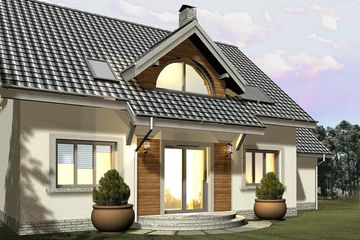  Projekt domu Analogia (WRN1172) - projekt domu parterowego z poddaszem - Zdjęcie 1