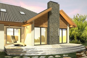  Projekt domu Alabama (WRN1179) - projekt domu parterowego z poddaszem - Zdjęcie 1