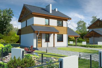  Projekt domu Glasgow LMP18 (WRB1013) - projekt domu z pełnym piętrem - Zdjęcie 1