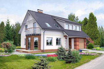  Projekt domu Preston LMP22 (WRB1016) - projekt domu parterowego z poddaszem - Zdjęcie 1
