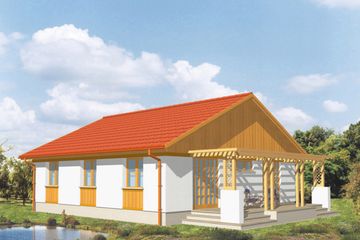  Projekt domu Fleming (KSA1245) - projekt domu parterowego - Zdjęcie 1
