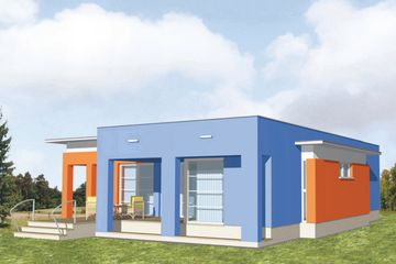  Projekt domu Fortuna (KSA1246) - projekt domu parterowego - Zdjęcie 1