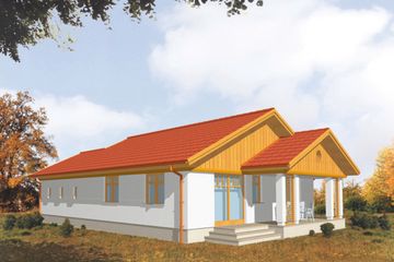  Projekt domu Lama (KSA1250) - projekt domu parterowego - Zdjęcie 1