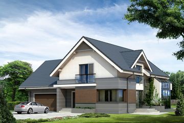  Projekt domu Jaspis 3 (BSA1542) - projekt domu parterowego z poddaszem - Zdjęcie 1