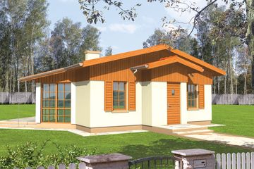  Projekt domu Estera (WRC1393) - projekt domu parterowego - Zdjęcie 1