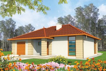  Projekt domu Ola G1 (e. III) (WRC1055) - projekt domu parterowego - Zdjęcie 1