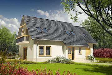  Projekt domu Oleńka G1 (WRC1057) - projekt domu parterowego z poddaszem - Zdjęcie 2