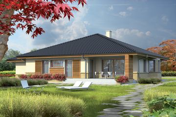  Projekt domu Flori G1 (WRC1840) - projekt domu parterowego - Zdjęcie 1