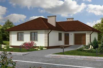  Projekt domu Ravello (KRH1127) - projekt domu parterowego - Zdjęcie 1