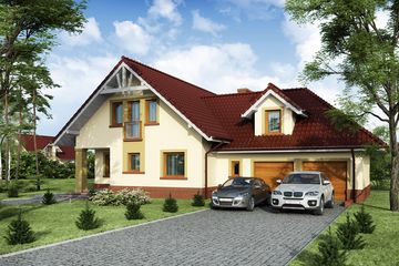  Projekt domu Owidiusz 2 (WRW1130) - projekt domu parterowego z poddaszem - Zdjęcie 1