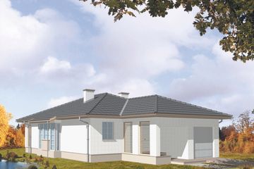  Projekt domu Sandra (KSA1259) - projekt domu parterowego - Zdjęcie 1