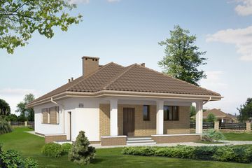  Projekt domu Granat (BSA1548) - projekt domu parterowego - Zdjęcie 1