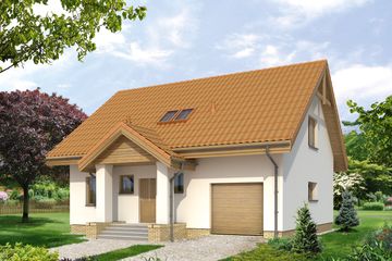  Projekt domu Chaber (BSA1550) - projekt domu parterowego z poddaszem - Zdjęcie 1