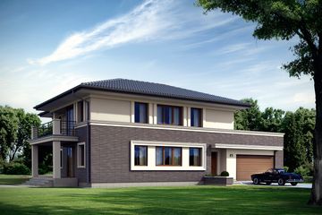  Projekt domu Arkan (BSA1556) - projekt domu z pełnym piętrem - Zdjęcie 1