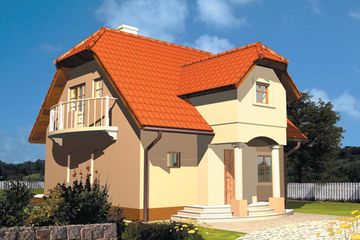  Projekt domu Ewa (WRC1398) - projekt domu parterowego z poddaszem - Zdjęcie 1