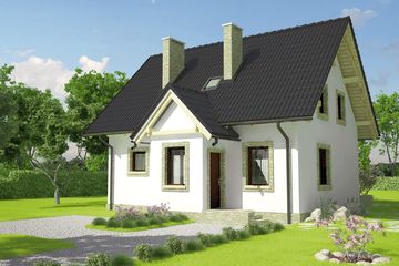  Projekt domu Ewelinka (WRC1400) - projekt domu parterowego z poddaszem - Zdjęcie 1