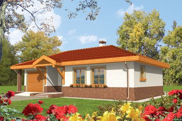  Projekt domu Erato G1 (WRC1406) - projekt domu parterowego - Zdjęcie 1