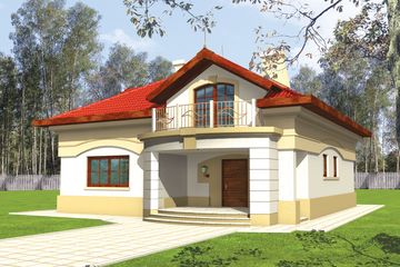 Projekt domu Stefania (WRC1214) - projekt domu parterowego z poddaszem - Zdjęcie 1