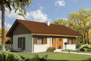  Projekt domu Mel (WRC1853) - projekt domu parterowego - Zdjęcie 1