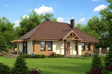  Projekt domu Soraja (KRH1123) - projekt domu parterowego - Zdjęcie 1