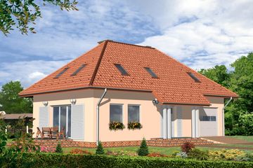  Projekt domu Stilo (KRH1130) - projekt domu parterowego z poddaszem - Zdjęcie 1