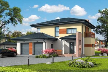  Projekt domu Brunei (SLN1599) - projekt domu z pełnym piętrem - Zdjęcie 1