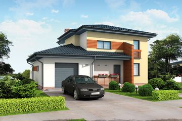  Projekt domu Bermejo (SLN1600) - projekt domu z pełnym piętrem - Zdjęcie 1