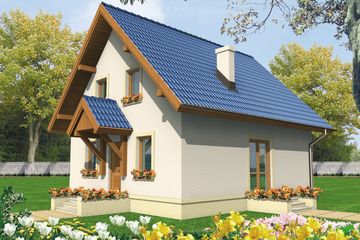  Projekt domu Dorotka (WRC1410) - projekt domu parterowego z poddaszem - Zdjęcie 1