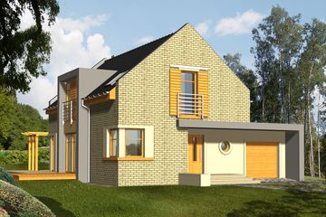  Projekt domu Alter Ego (WRN1051) - projekt domu parterowego z poddaszem - Zdjęcie 1
