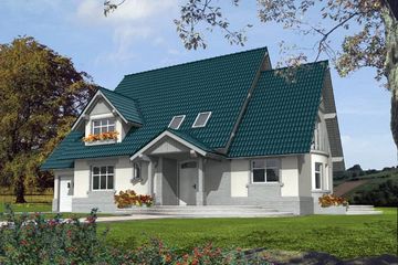  Projekt domu Elwira (WRC1422) - projekt domu parterowego z poddaszem - Zdjęcie 1