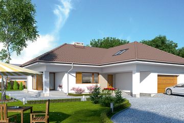  Projekt domu Ambrozja 2 (BSA1884) - projekt domu parterowego z poddaszem - Zdjęcie 1