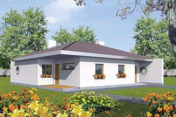  Projekt domu Lolita G1 (WRC1091) - projekt domu parterowego - Zdjęcie 1