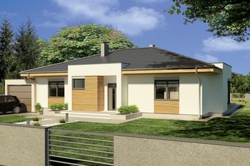  Projekt domu Alabama 3C garaż (WRD1904) - projekt domu parterowego - Zdjęcie 1