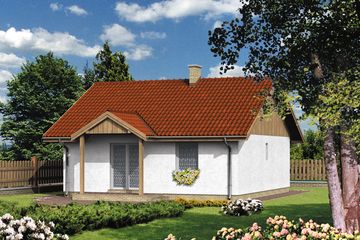  Projekt domu WB-0014 (KRA3558) - projekt domu parterowego - Zdjęcie 1