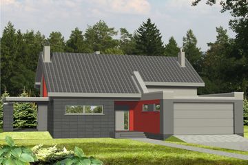  Projekt domu Filemon III z garażem 2-st. [A] (WRF1074) - projekt domu parterowego z poddaszem - Zdjęcie 1