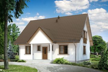  Projekt domu Karmel 2 (BSE1010) - projekt domu parterowego z poddaszem - Zdjęcie 1