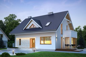  Projekt domu Medea (BSE1012) - projekt domu parterowego z poddaszem - Zdjęcie 1