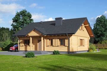  Projekt domu Polańczyk dw (KRP1362) - projekt domu parterowego - Zdjęcie 1