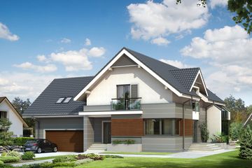  Projekt domu Jaspis 6 (BSA1859) - projekt domu parterowego z poddaszem - Zdjęcie 1